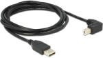 Delock USB-A 2.0 - USB-B 2.0 M/M кабел за данни 2m черен прав/90 83528 (83528)