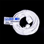 Iris Electric IEEC-20M-16A/230V Удължител 20 m 16A/230V, IP20, бял (IEEC-20M-16A/230V)
