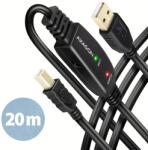 AXAGON ADR-220B 20m USB 2.0 A apa - USB B apa активен ретранслатор кабел (ADR-220B)