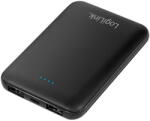 LogiLink Захранваща банка 5000 mAh, 2x USB-A, тънка, черна