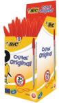 BIC Химикалка, 0, 32 мм, капачка, BIC "Cristal Original", червена 8373619 (8373619)