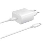Samsung Променливотоково зарядно устройство Type-C с гнездо 65W, PD бързо зарядно устройство + кабел Type-C, БЯЛ EP-TA865 (EP-TA865)
