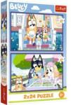 Trefl Trefl: Funny Bluey - 2 x 24 части пъзел