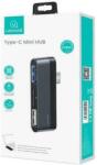 USAMS USB концентратор с 3 порта typeC (SJ463HUB01) (SJ463HUB01)