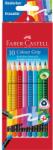 Faber-Castell Grip триъгълна гума комплект от 10 цветни молива FC116613 (FC116613)