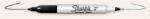 Sharpie Алкохолен маркер, коничен, с два края, SHARPIE "Twin Tip", черен S0811100 (S0811100)