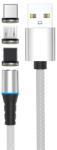 Stansson 1 м кабел с магнитна глава 3в1 microUSB/Type-C/Lightning с оплетка CL-158 (CL-158)