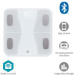 Nedis BTHPS11WT Bluetooth смарт персонална везна, максимално натоварване 180 кг, Android / IOS (BTHPS11WT)