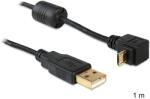 Delock USB-A мъжки към USB micro-B мъжки кабел, завъртян с 90 нагоре/надолу