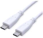 Valueline Кабел USB 3.2 Gen 2 C - C, M/M, 10Gbit/s, PD (Power Delivery) 20V5A - 100W, Emark-al, Video Support, 0, 5m, бял 11.99. 9056-20 (11.99.9056-20)