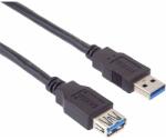 PremiumCord Кабел USB 3.1 Gen1, 5Gbps, удължител A - A, M/F 5 м, черен KU3PAA5BK (KU3PAA5BK)