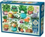 Cobble Hill Puzzle Cobble Hill din 500 de piese - Pisici versus plante (45120) Puzzle