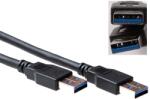 ACT USB 3.0 A мъжки към USB A мъжки 0, 5 m черен SB3010 (SB3010)