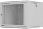 Lanberg Wall-mounted rack cabinet 19" 9U 600x600 grey perforated door Lanberg (flat pack) (WF01-6609-23S)