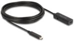 Delock Активен USB 10 Gbps удължителен кабел USB Type-C 5 m дълъг