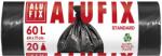 Alufix Торба за боклук alufix 60l 15 микрона черна 20 броя ms60uninew (ms60uninew)