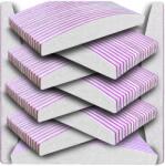 NETBUY Körömreszelő 100/180 Csónak Félhold Zebra Szett 100 Db Kétoldalas (PILNIK DO PAZNOKCI 100/180 100 SZTUK)