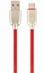 Gembird USB 2.0 A - USB-C M/M кабел за данни 2 м червен Премиум каучук CC-USB2R-AMCM-2M-R (CC-USB2R-AMCM-2M-R)