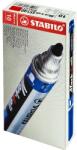STABILO Mark-4-All 10 бр. /опаковка червен алкохолен маркер с топче 651/40B10 (651/40B10)
