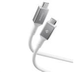 Spigen ESSENTIAL EB10020CC кабел за данни Type-C - Type-C, 200cm, БЯЛ ACA08775 (ACA08775)