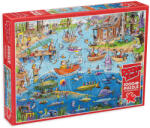 Cobble Hill Puzzle Cobble Hill din 1000 de piese - DoodleTown: Pescuit (44503) Puzzle