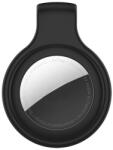Gigapack iPhone 13 / 13 mini / 13 Pro GIGAPACK Силиконов калъф с щипка за колан за iPhone 13 / 13 mini / 13 Pro BLACK Apple AirTag GP-109646 (GP-109646)
