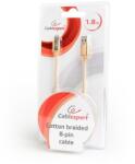 Gembird USB 2.0 A - Lightning M/M кабел за данни 1, 8 м златен CCB-mUSB2B-AMLM-6-G (CCB-mUSB2B-AMLM-6-G)