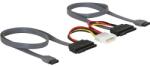 Delock SATA кабел за 2 HDD, всичко в едно, 3Gbs, 10cm/50 cm