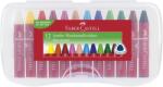 Faber-Castell Пастели, триъгълни, FABER-CASTELL "Jumbo", 12 различни цвята 120011 (120011)