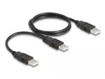 Delock USB 2.0 кабел тип А към 2 x тип А 70 cm