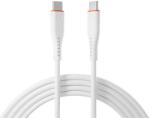 S-Link Кабел S-link - SL-X280E (3A, 60W, бързо зареждане, кабел за данни и зарядно от Type-C към Type-C, 100 см, бял) (37803) (37803)