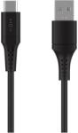 FIXED usb 2.0 гъвкав силиконов кабел usb-c/usb-c 0, 3 м, черен fixdls-ac03-bk (fixdls-ac03-bk)