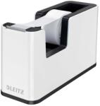LEITZ Диспенсър за тиксо, настолен, зареден, LEITZ "Wow", бяло-черен 53641095 (53641095)