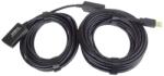 PremiumCord Активен кабел usb-a 2.0, удължител, повторител, a - a, m/f, 10 м, черен ku2rep10 (ku2rep10)
