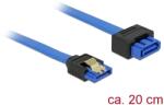 Delock Адаптерен кабел SATA, 6 Gb/s, втулка, прав щепсел SATA, прав, 20 cm, син, тип ключалка