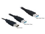 Delock Кабел на Delock - 82908 (USB-A 3.0 - USB-A 3.0 + USB-A 2.0, апа/apa/apa, 60 cm) (82908)