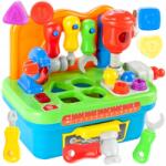 Tool Barkácsműhely Kicsiknek Biztonságos Fúrógép Építőkockák Sorter (U428)