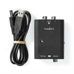 NEDIS ACON2508BK, аналогово-цифров аудиоконвертор, 2x RCA вход - цифров коаксиален/тослинк изход (ACON2508BK)
