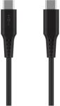 FIXED usb 2.0 гъвкав силиконов кабел usb-c/usb-c 0, 3 м, черен fixdls-cc03-bk (fixdls-cc03-bk)