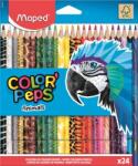 Maped Комплект цветни моливи, триъгълни, MAPED "ColorPeps Animal", 24 различни цвята 832224FC (832224FC)