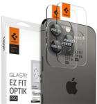 Spigen iPhone 16 Pro SPIGEN OPTIK PRO защитно стъкло за камера 2бр. 9H, само за обектива, ЧЕРНО AGL05205 (AGL05205)