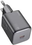 hoco. SPINNER Променливотоково зарядно устройство Type-C с гнездо 20W, PD бързо зарядно устройство 3.0, BLACK N40 BLACK (N40 BLACK)