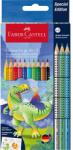 Faber-Castell Grip Динозавър 10+3 триъгълни цветни молива FC201545 (FC201545)