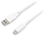 Equip Преобразувателен кабел - 128364 (USB-C 3.2 Gen1 към USB-A, мъжки/женски, бял, 2 м) (128364)