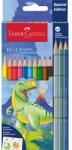 Faber-Castell Динозавър Комплект от 10+3 шестоъгълни цветни молива FC111213 (FC111213)