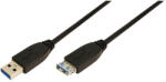 LogiLink Удължителен кабел LogiLink USB 3.0 тип A, черен 1 м