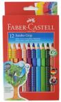 Faber-Castell Цветни моливи FABER-CASTELL Jumbo Grip триъгълни 12 молива 110912 (110912)