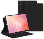 Gigapack Samsung Tab S11 Ultra 5G GIGAPACK Tok стоящ, с кожен ефект, активен FLIP, държач за настолен компютър, ЧЕРЕН GP-177294 (GP-177294)