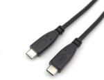 Equip Преобразувателен кабел - 128887 (USB-C2.0 към USB-C, мъжки/женски, черен, 2 м) (128887)
