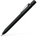 Faber-Castell Химикалка, 0, 35 мм, с бутон, черен металик, FABER-CASTELL "Grip-2011", синя 144187 (144187)